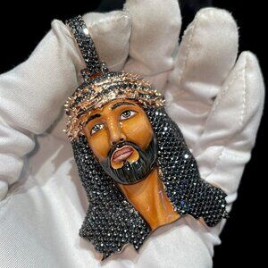 Iced Out Black Messiah Pendant!